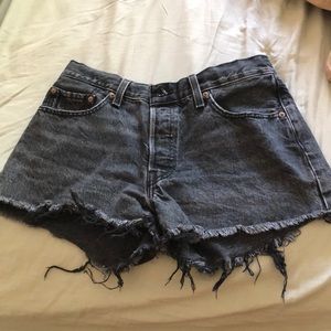 501 black Levi shorts